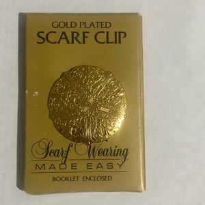 Gold Plated Scarf Clip Made Easy with Booklet Included